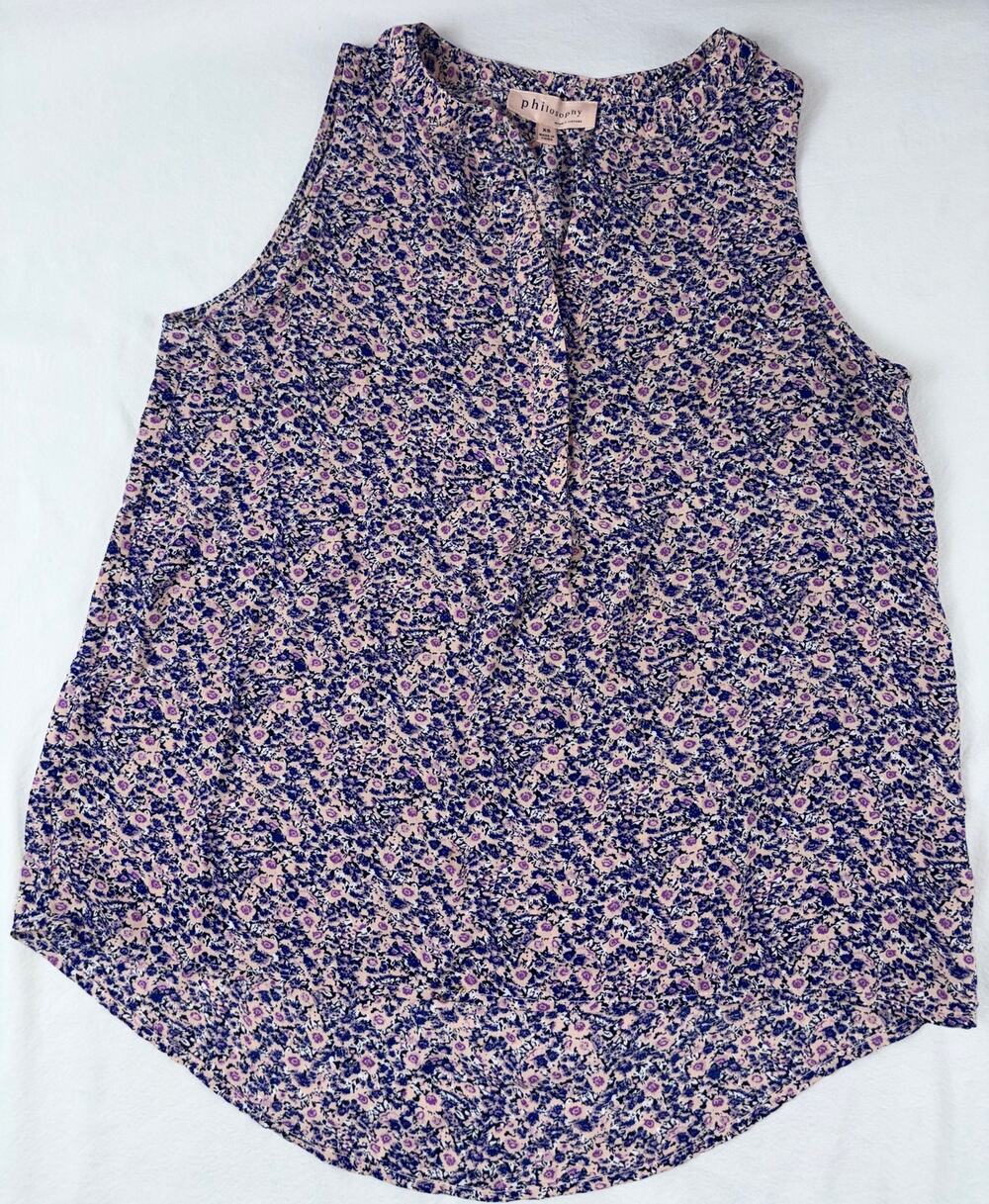Philosophy Republic Clothing Floral Sleeveless Top XS